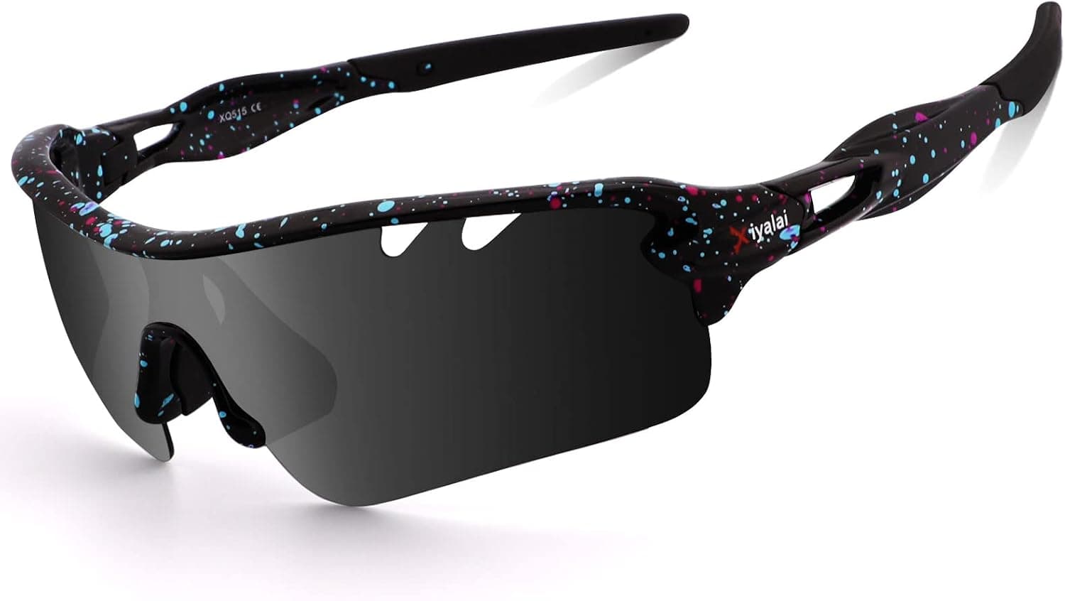 Xiyalai Sports Sunglasses Polarized Cycling Sunglasses for Men Women for Biking Fishing Baseball Sunglasses
