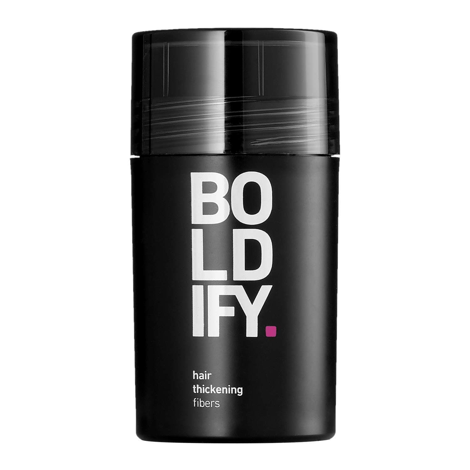 BOLDIFY Hair Fibers for Thinning Hair (BLACK) Undetectable & Natural - 12gr Bottle - Completely Conceals Hair Loss in 15 Sec - Hair Thickener & Topper for Fine Hair for Women & Men