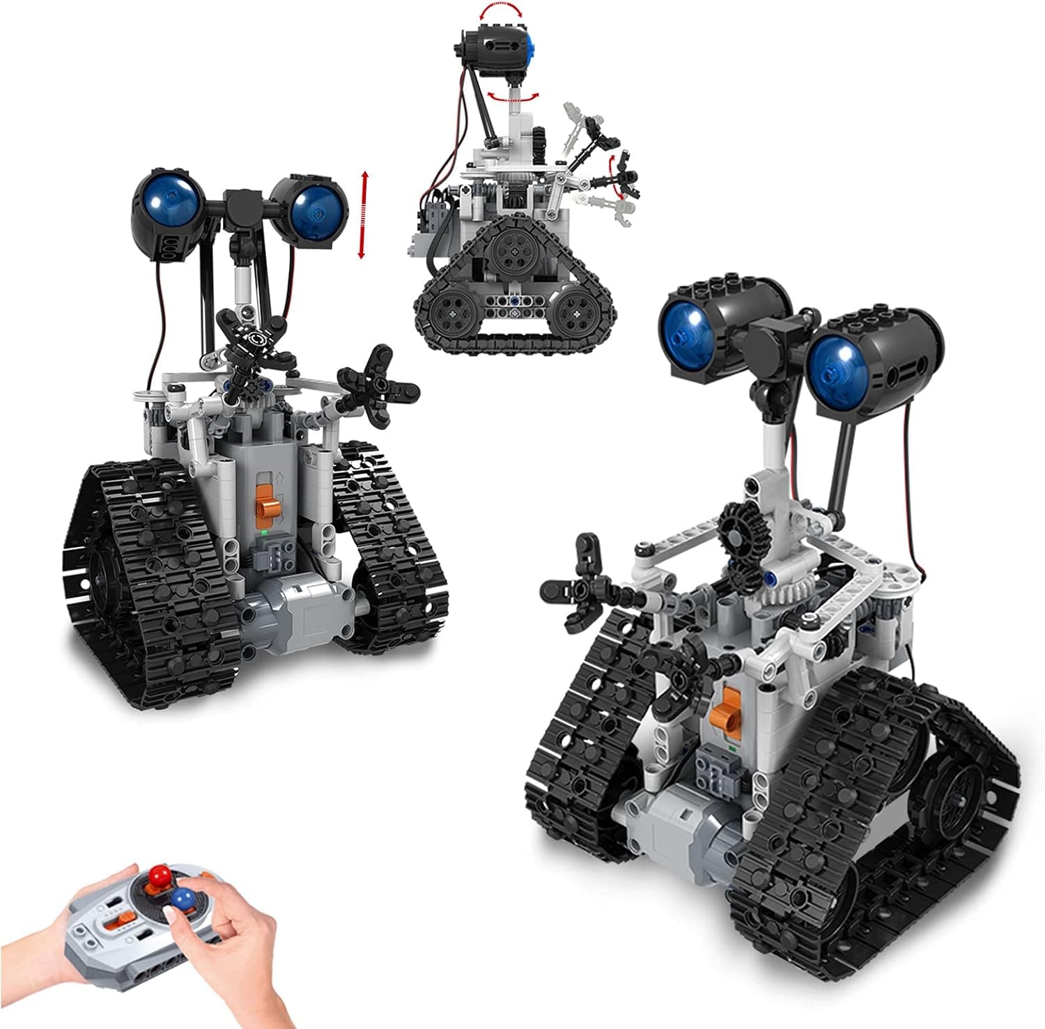 WINNER SPACE STEM Remote Control Tracked Robot Building Kits for Teens, Educational RC Toy, MOC Bricks Sets, Best Gift for Boys and Girls Age 6 7 8 9 10 12 + Years Old, 408 Pieces