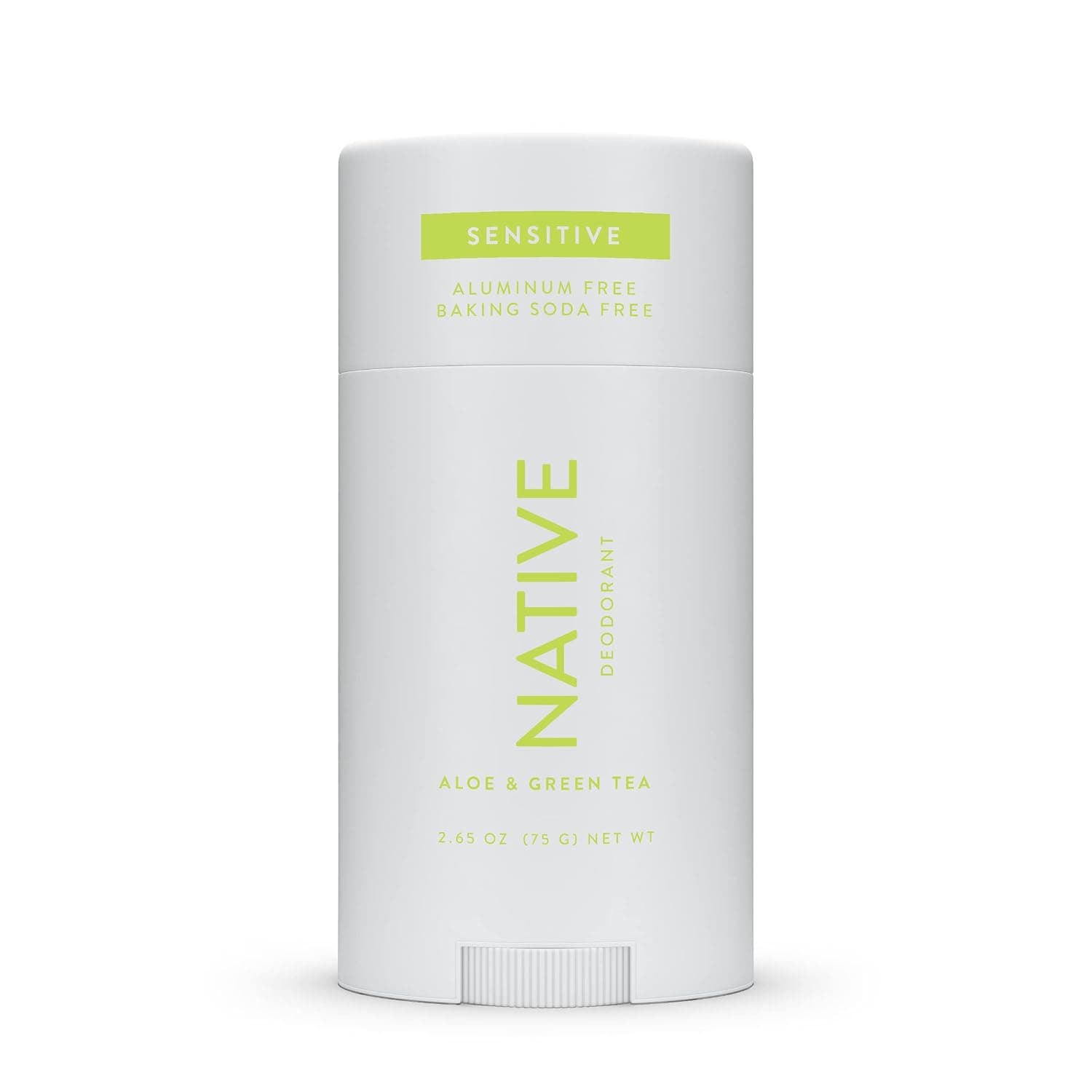 Native Sensitive Deodorant | Natural Deodorant for Women and Men, Aluminum Free, Baking Soda Free, Phthalate Free, Talc Free, Coconut Oil and Shea Butter | Aloe & Green Tea (Sensitive)