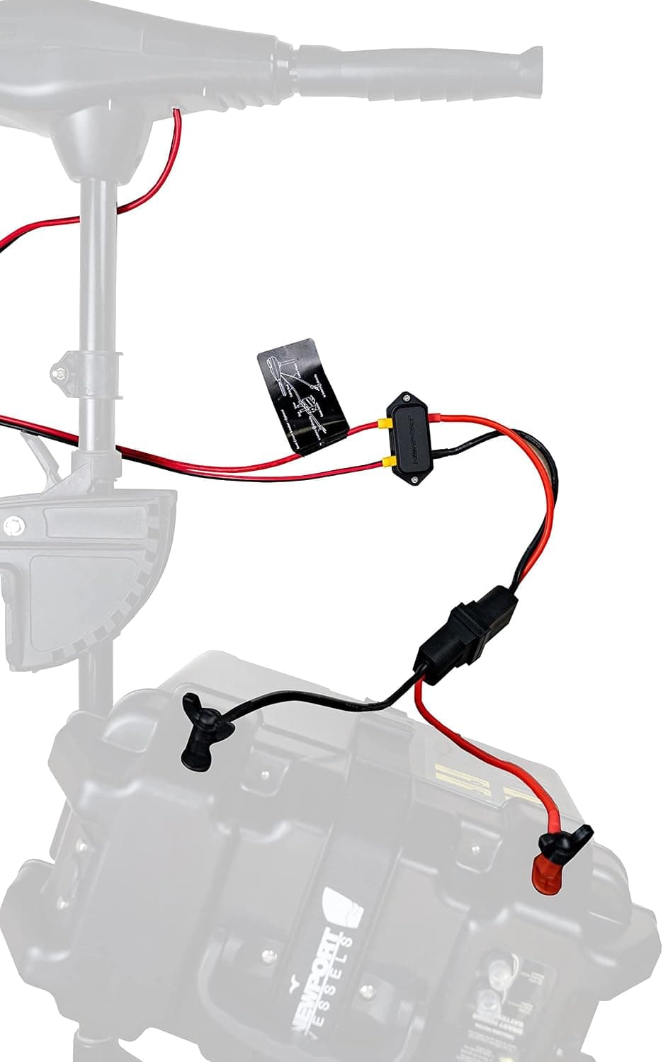 Newport Battery Quick Connect/Disconnect Connectors Terminals for Trolling Motor -Heavy Duty 8 Gauge Wire Marine Battery Accessory, Black