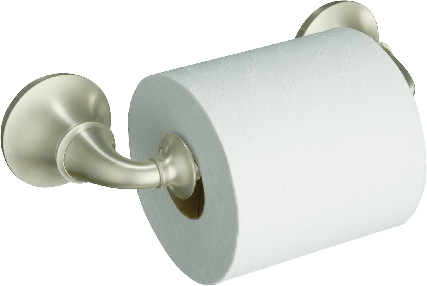 KOHLER K-11274-BN Forté Toilet Tissue Holder, Vibrant Brushed Nickel