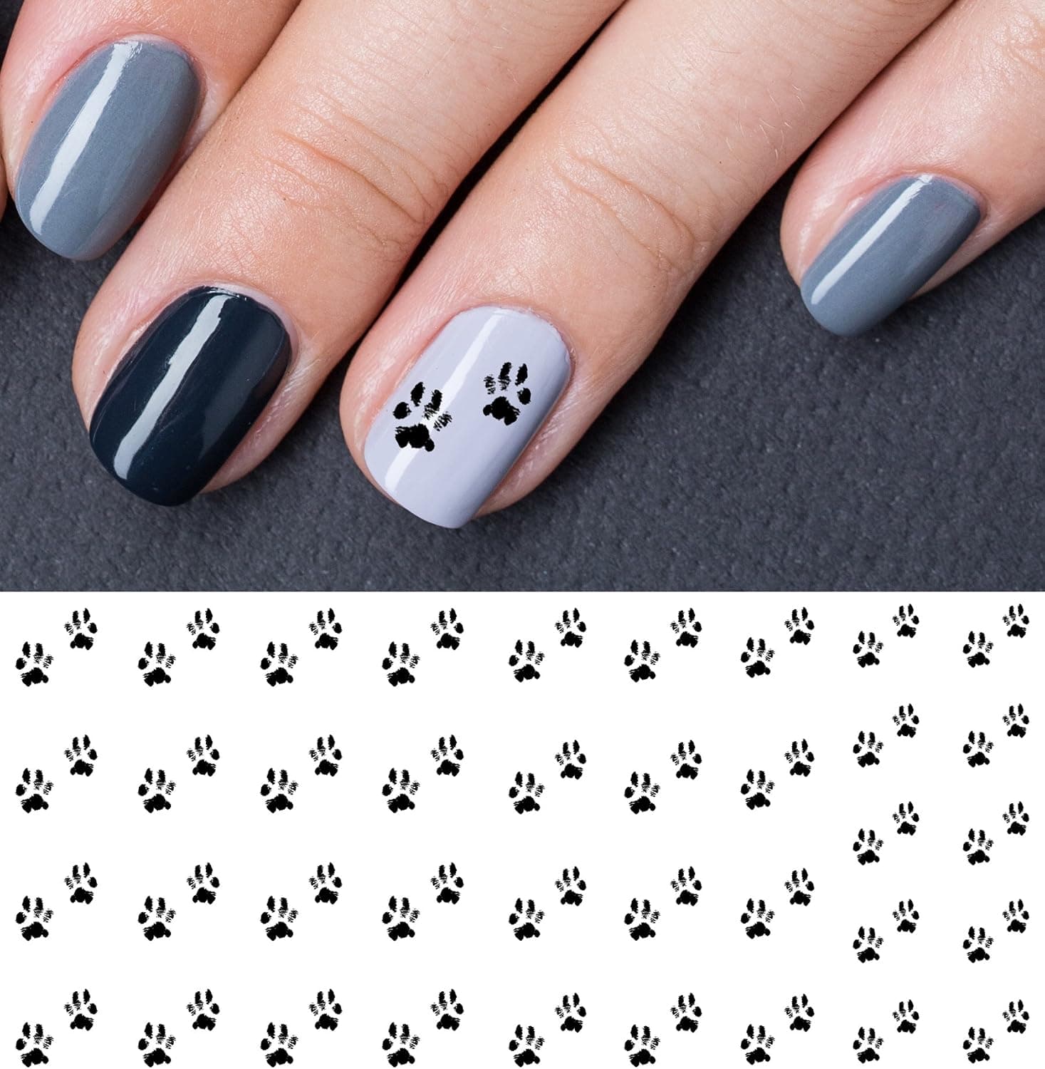 Bear Paw Water Slide Nail Art Decals - Salon Quality!