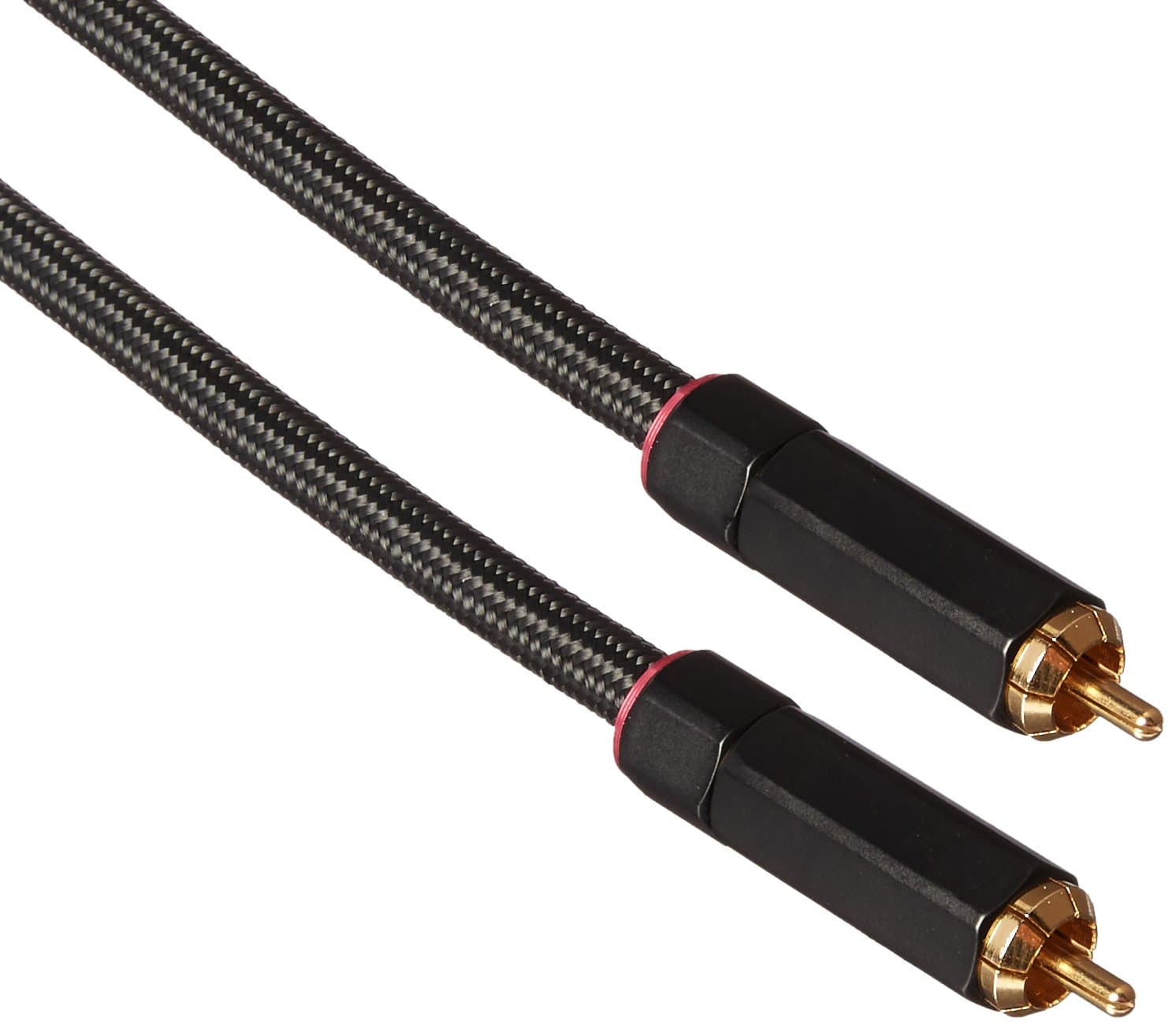 Monoprice Onix Series Digital Coaxial Audio/Video RCA Subwoofer CL2 Rated Cable, RG-6/U 75-ohm 25ft Black