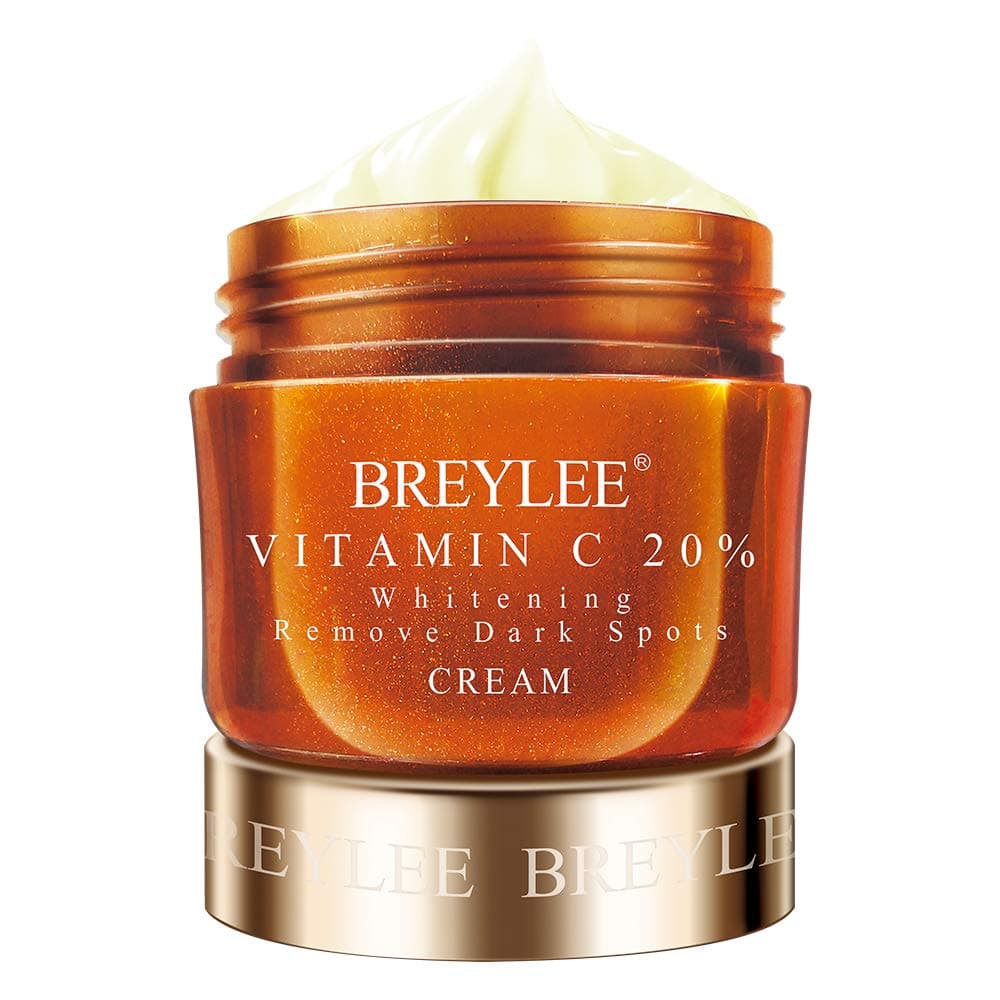 BREYLEE Vitamin C Cream, Vitamin C Face Moisturizer for Nourish skin and Improve Skin Ton Facial Moisturiz with Hyaluronic Acid and Vitamin Day and Night Moisturizing Cream for Face(40g, 1.4oz)