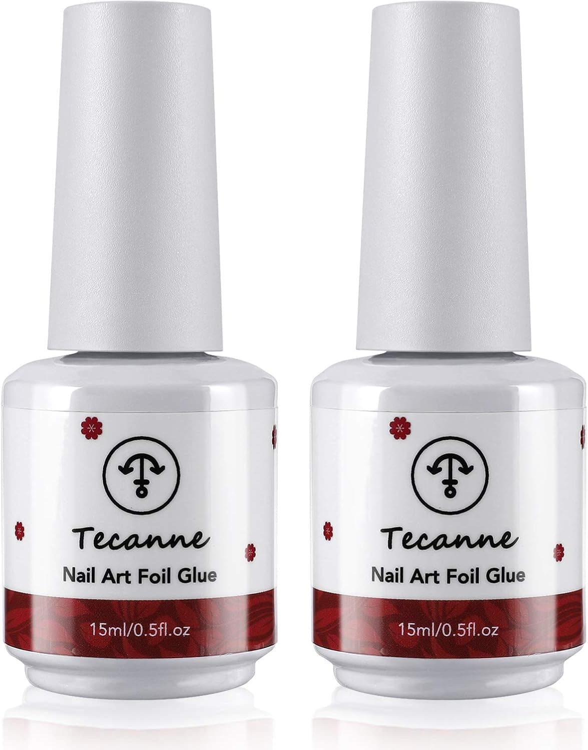 Foil Transfer Gel for Nails, 2PCS 15ML Nail Art Foil Glue Gel for Foil Star Stickers Nail Glue Tips Manicure DIY LED Lamp Required Soak Off by Tecanne