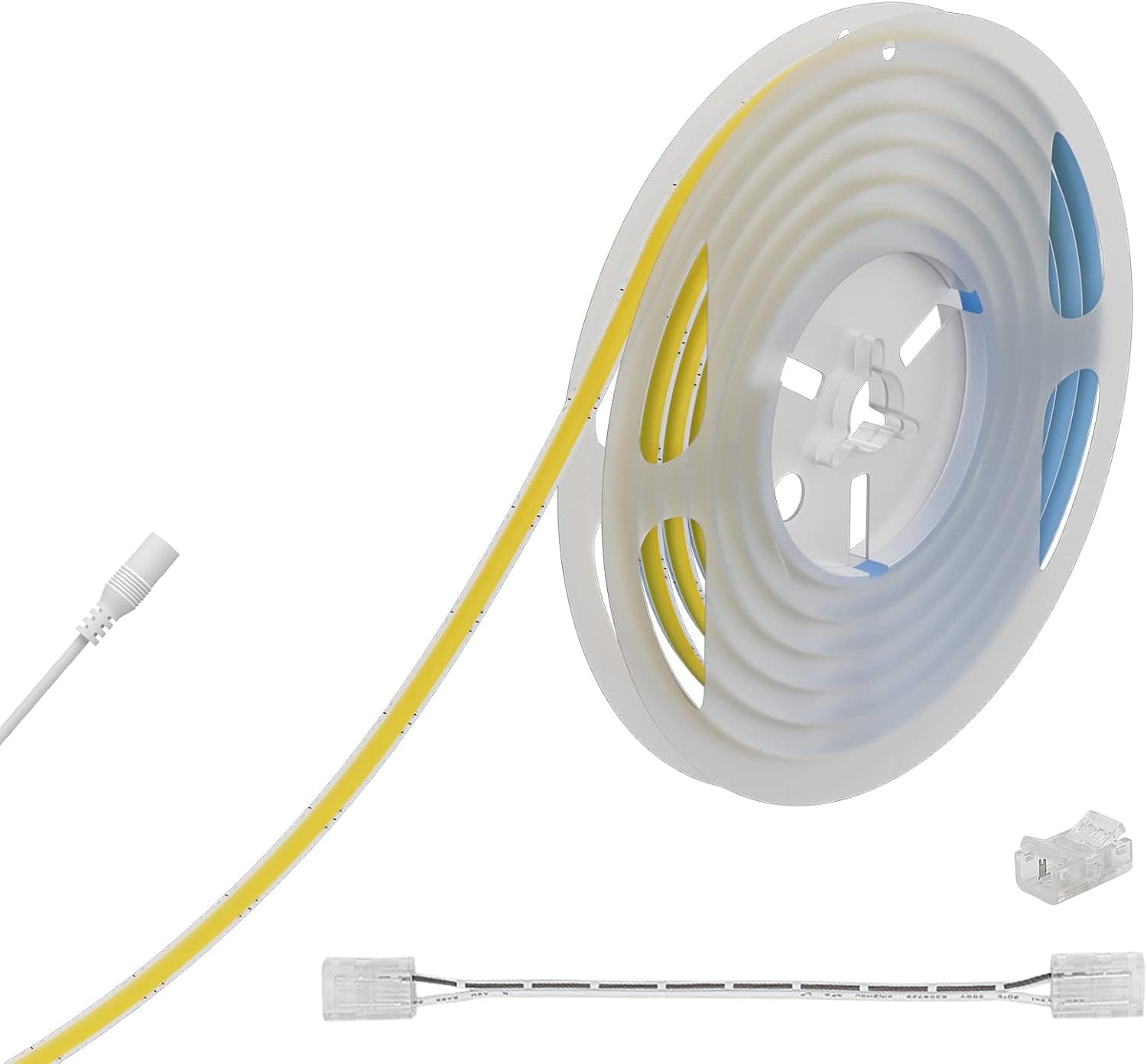 PAUTIX 5mm COB LED Strip Light 16.4ft/5m 3000K Warm White 504 LEDs/m,5000lm CRI90+ Super Bright DC24V Flexible LED Tape for Cabinet Home DIY Lighting Projects(Power Supply Not Included)