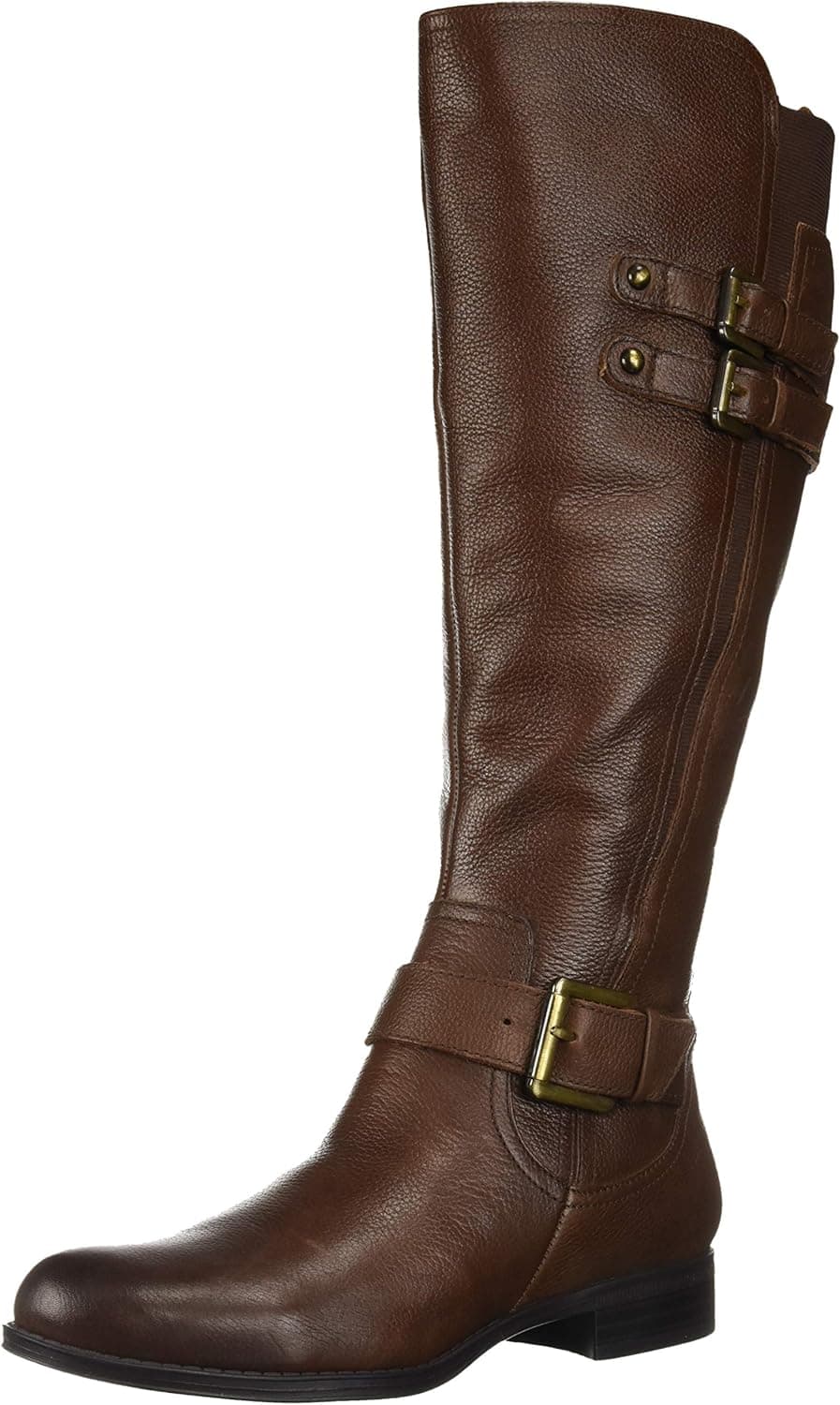 Naturalizer Women's Jessie Wide Calf Knee High Boot, chocolate wc, 7.5 W US