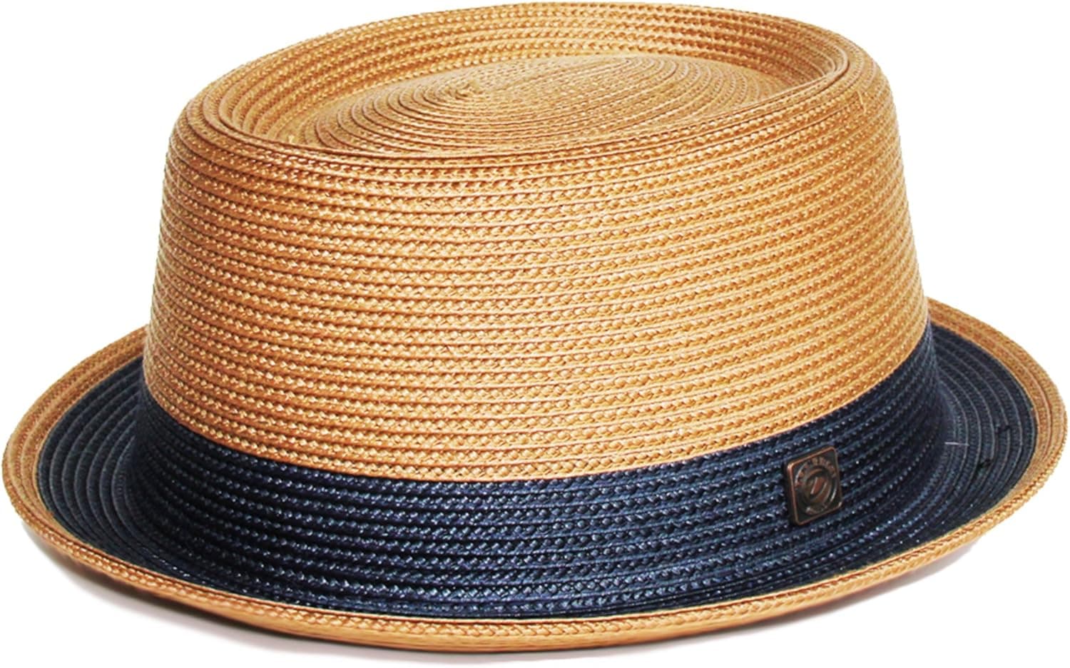 DASMARCA Mens Crushable & Packable Telescope Crown Pork Pie Hat
