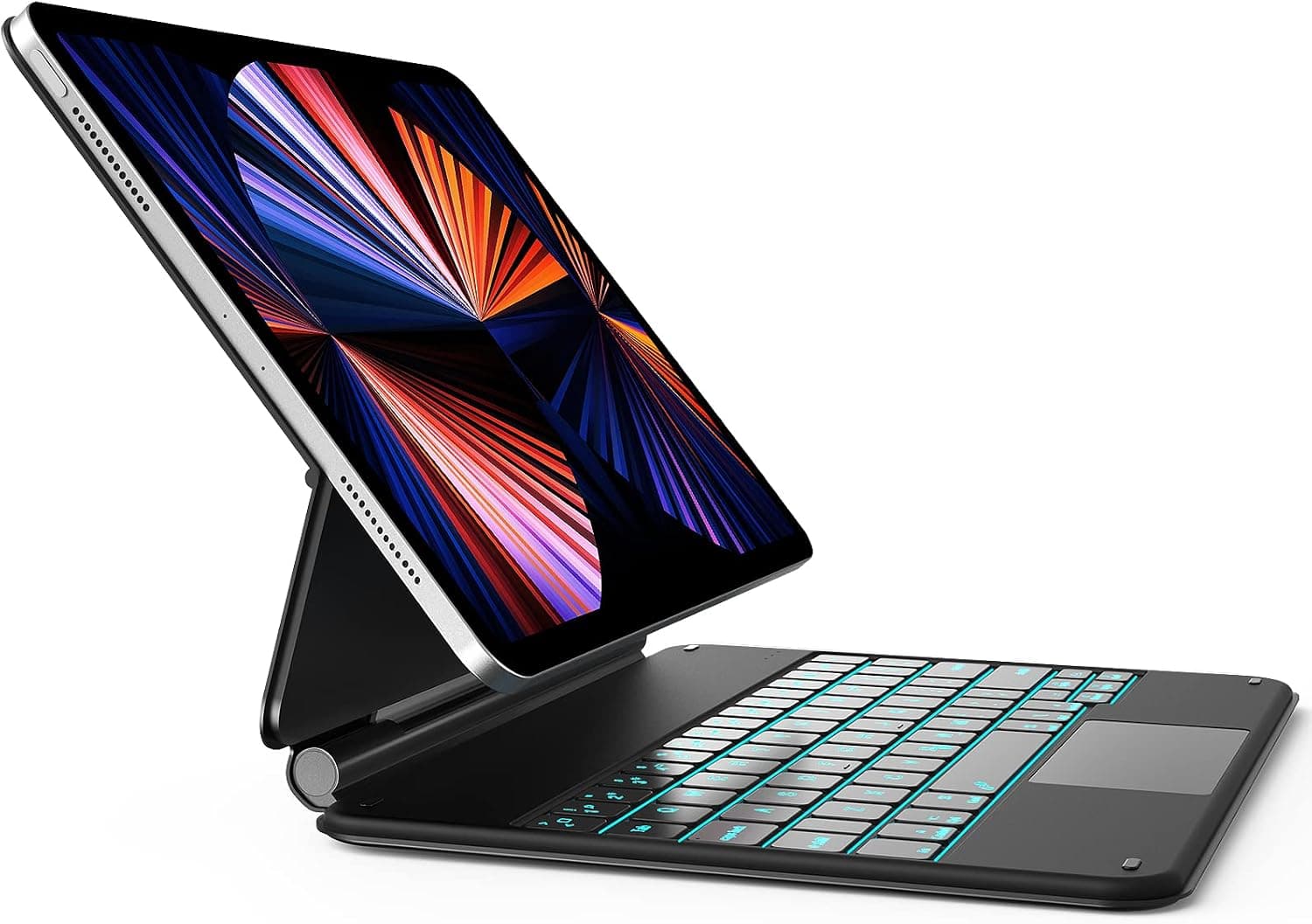 Magic-Style Keyboard Case for iPad Pro 11" & iPad Air 10.9", PIMOFEE Backlit Bluetooth Keyboard Case Cover with Trackpad for iPad Pro 4th 2022 / 3rd 2021/ 2nd 2018, iPad Air 5th 2022 / 4th 2020(Black)