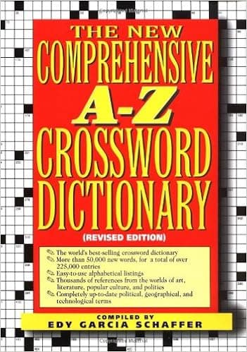 New comprehensive a-z crossword dictionary