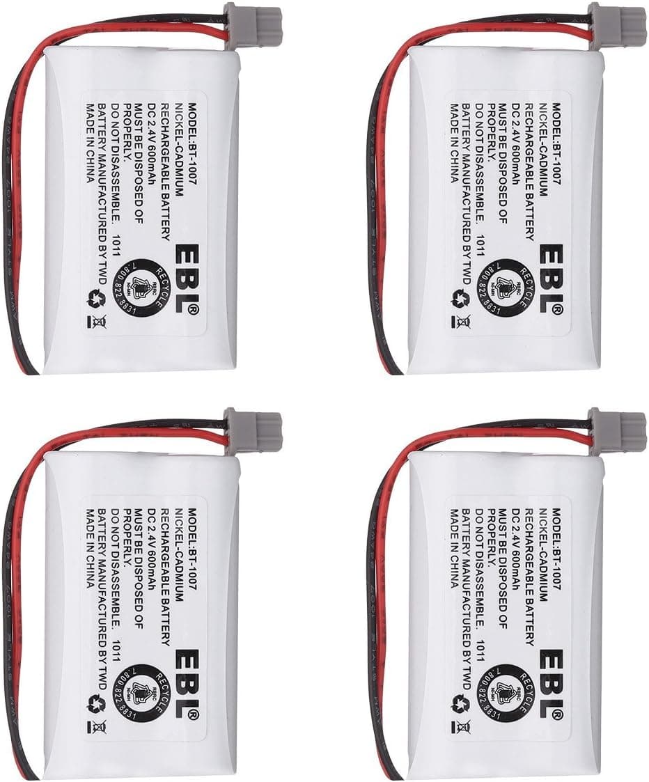 EBL Model BT1007 Rechargeable Cordless Phone Battery for BBTY0651101 (4 Pack)