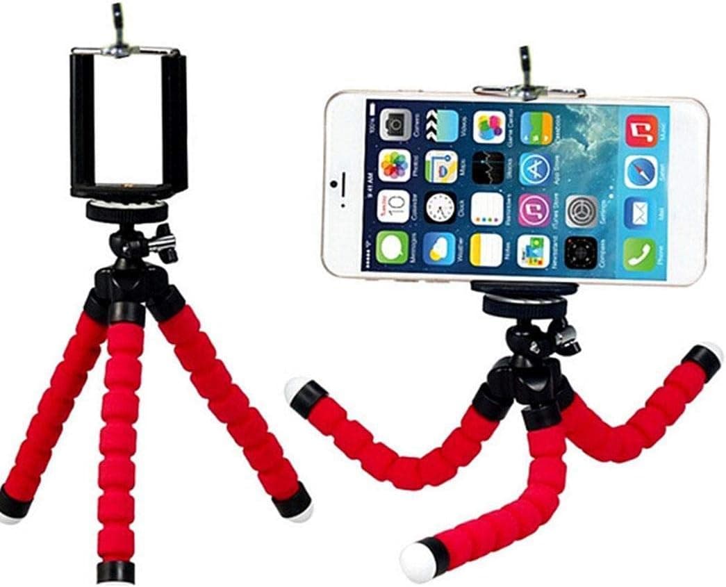GuGio Phone Tripod, Flexible Tripod, Compatible with iPhone/Android Samsung, Mini Tripod Stand Holder for Camera GoPro/Mobile Cell Phone