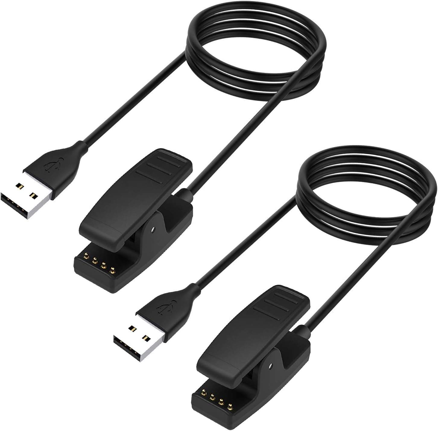 KIMILAR Charger Compatible with Garmin Forerunner 35, Replacement Charging Cable for Vivomove HR, Forerunner 35/645/230/735XT/645 Music/630, Approach G10/S20/S20 Bundle-3.3FT, 2 Pack