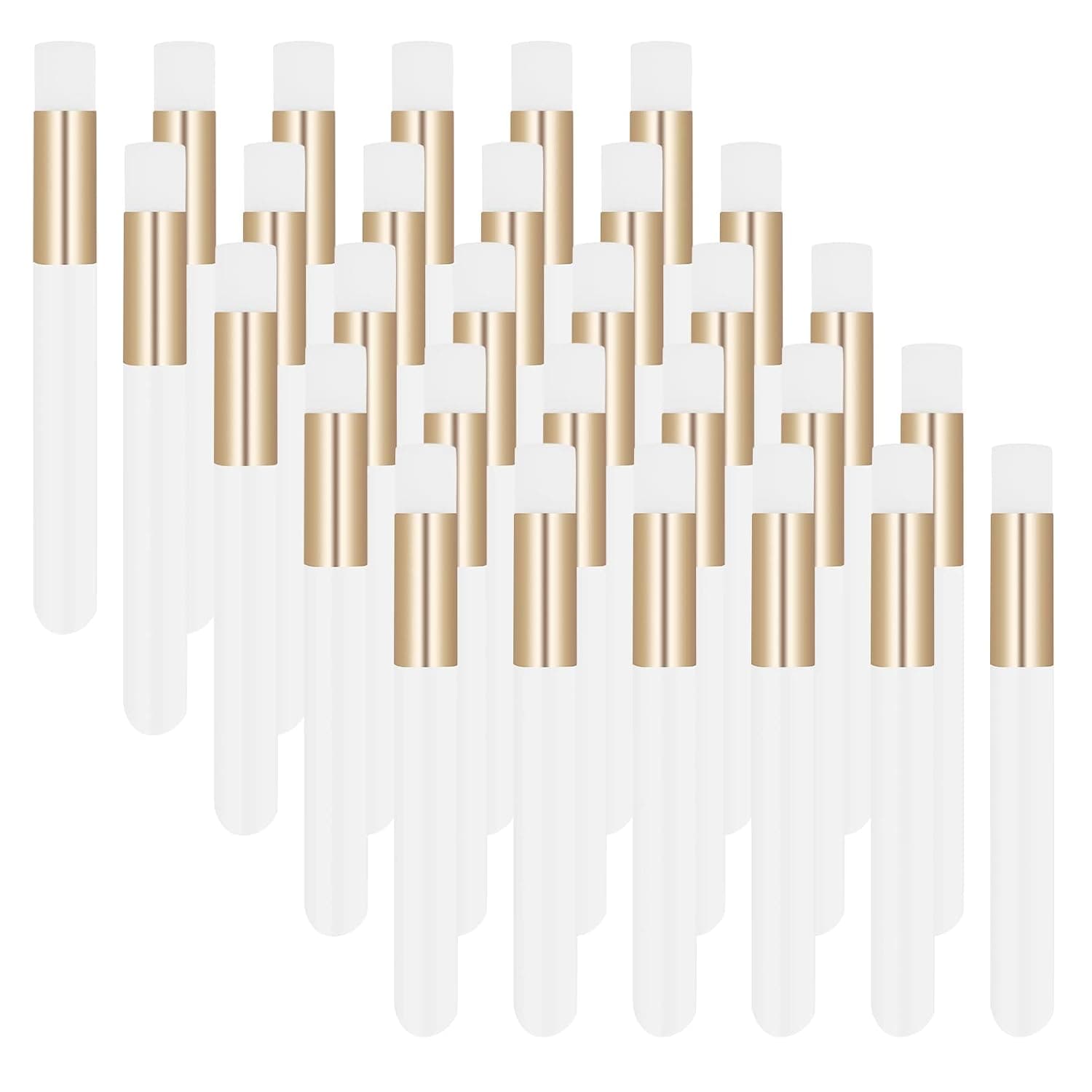 30pcs Lash Shampoo Brushes, Peel off Blackhead Removing Brush Tool, Eyelash Extensions Nose Pore Deep Cleaning Brush, Facial Cleansing Brushes, Cosmetic Lash Cleanser Brush (White)