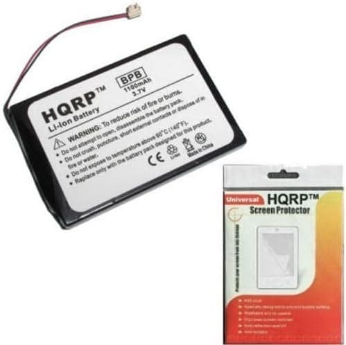 HQRP 1100mAh Battery for Palm Zire 72s IA1TA16A0 IA1T923A0 GA1W918A2 PDA Handheld Replacement + 2X Screwdriver + HQRP Screen Protector