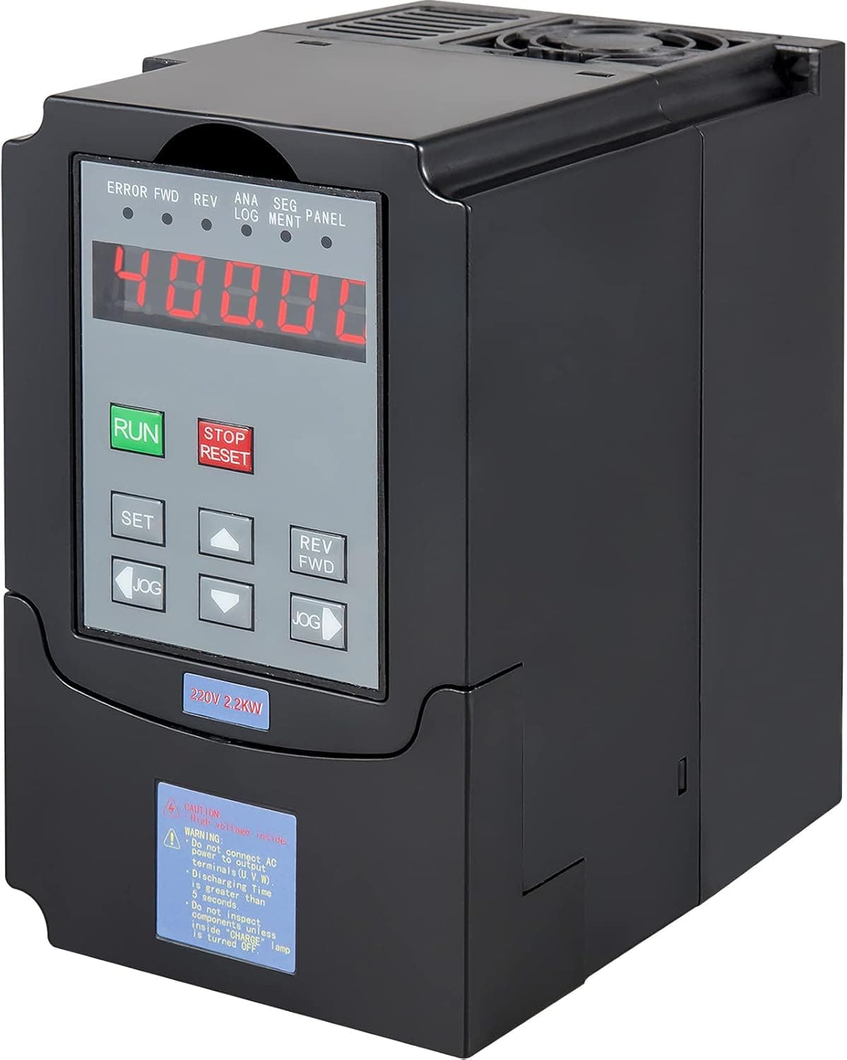 Mophorn 220V 2.2KW VFD Variable Frequency Drive CNC VFD Motor Drive Inverter Converter for CNC Router Milling Machine Spindle Motor Speed Control (2.2KW VFD)