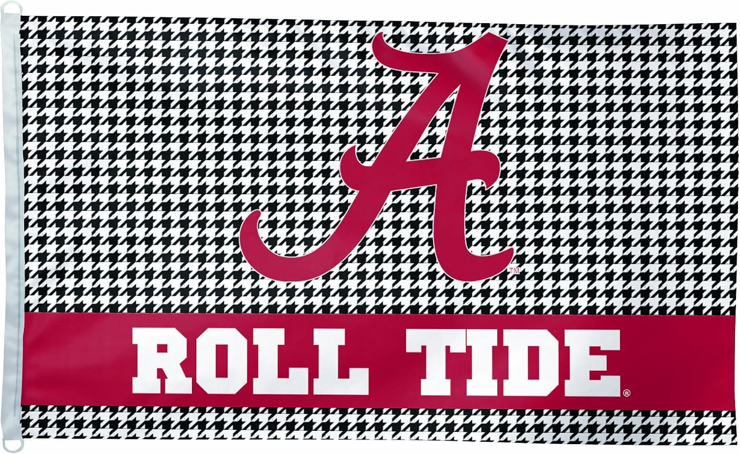 NCAA Alabama Crimson Tide "Hounds-tooth" 3-by-5 Foot Flag