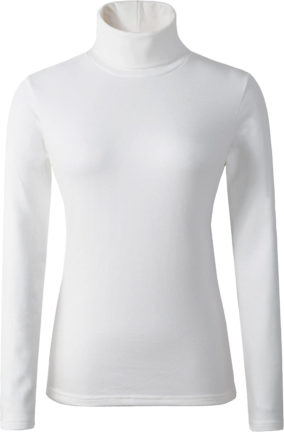HieasyFit Women's Soft Cotton Turtleneck Top Basic Pullover Sweater