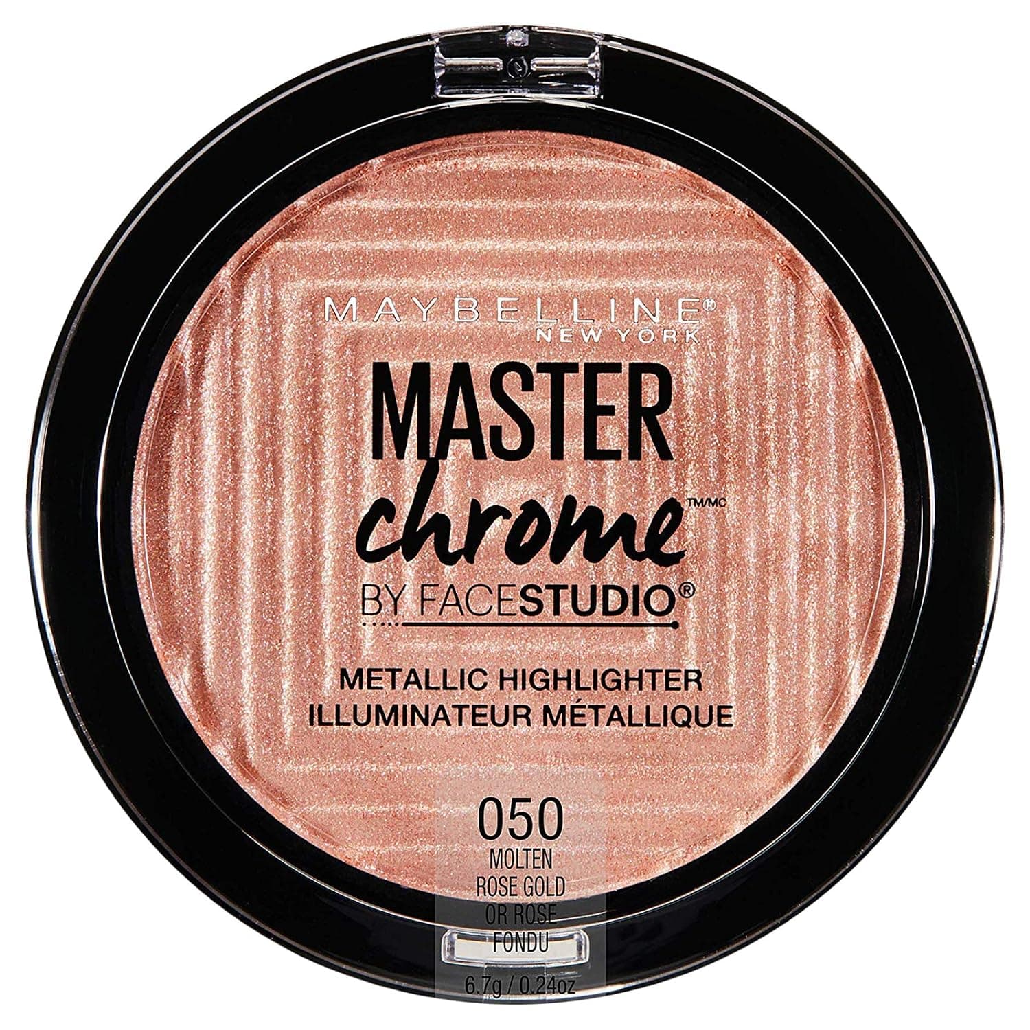 Maybelline New York Facestudio Master Chrome Metallic Highlighter Makeup, Molten Rose Gold, 0.24 oz.