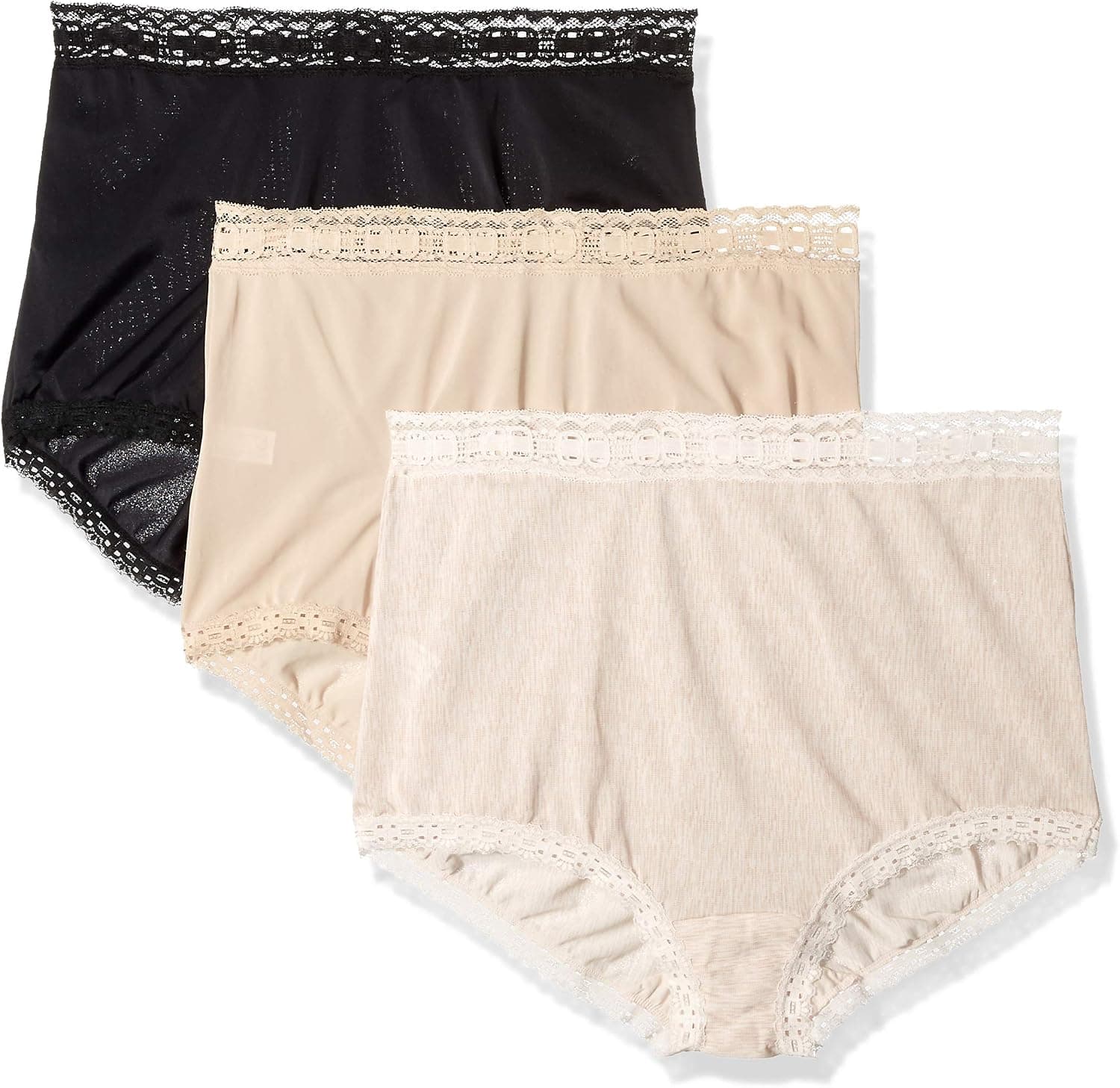 Olga Women's Secret Hugs 3 Pack Brief Panty