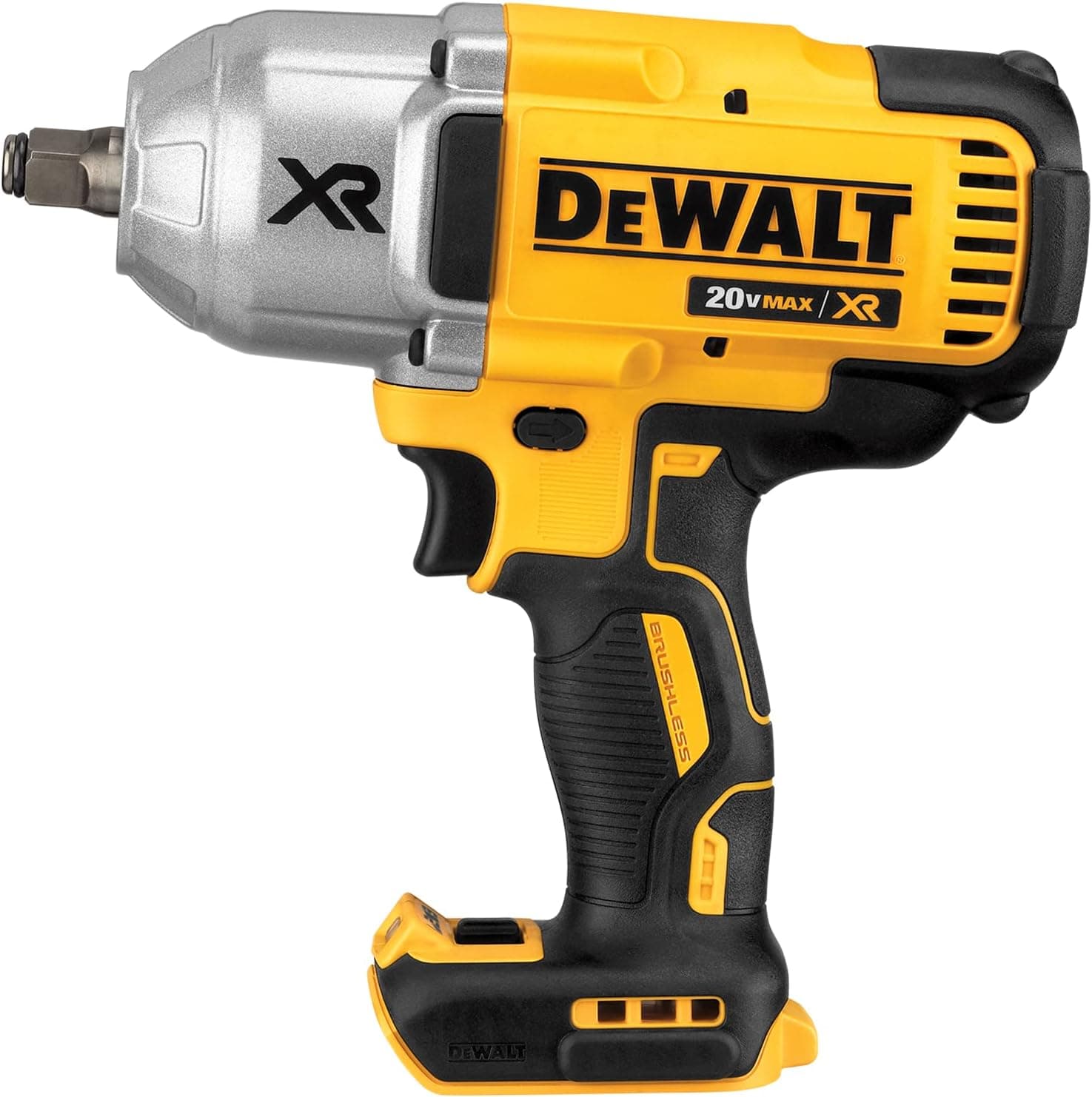 DEWALT 20V MAX XR Impact Wrench, Cordless, 1/2Inch, 700-lbs of Torque, 2,400 IPM, Bare Tool Only (DCF899HB)