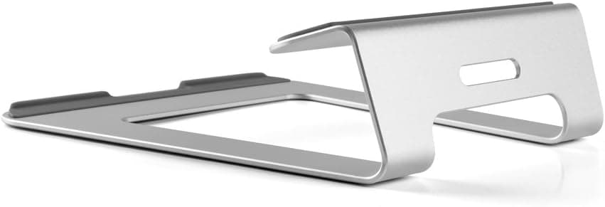 Mingo Labs AP-1 Laptop Stand with Cord Management for 10"-15" Laptops, Silver