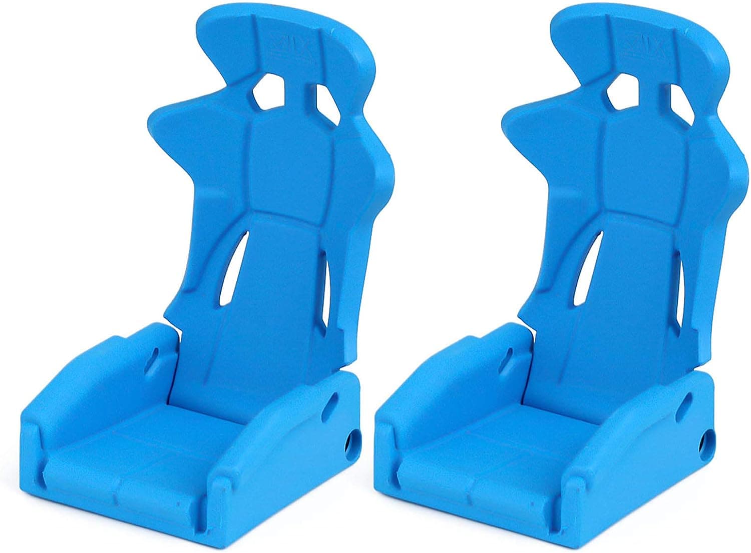 INJORA RC Car Hard Plastic Seats 2PCS Driver's Seat for 1/10 RC Axial SCX10 90046 Spectra RR10 TRX4（Blue）