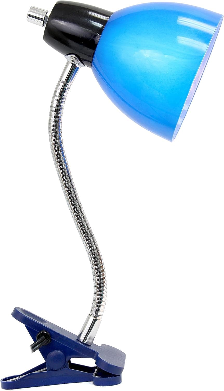 Limelights LD2014-BLU Adjustable Clip Lamp Light, Plastic, Blue