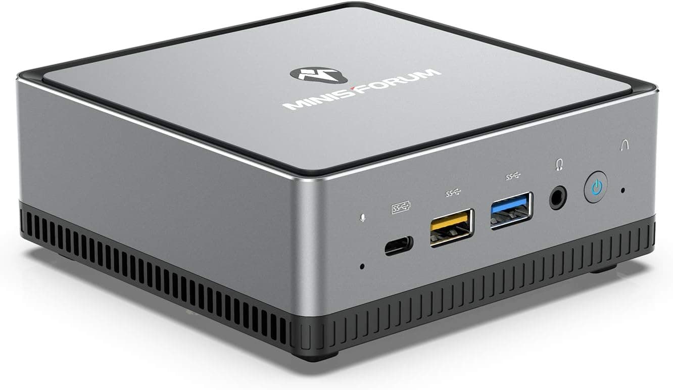 DMAF5 Mini PC AMD Ryzen 5 3550H Windows 10 Pro Mini Desktop Computer, Radeon Vega 8 Graphics,16GB DDR4 512 GB SSD,HDMI2.0/DP/USB-C Triple 4K@60Hz Output,with1000M LAN Intel WIFI6 AX200 BT5.1