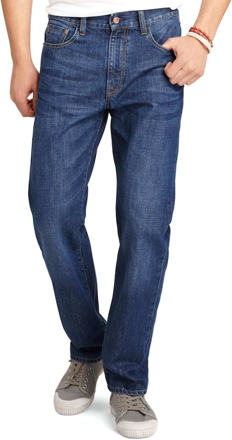 IZOD Men's Classic Denim Jeans (Regular, Straight, and Relaxed Fit)