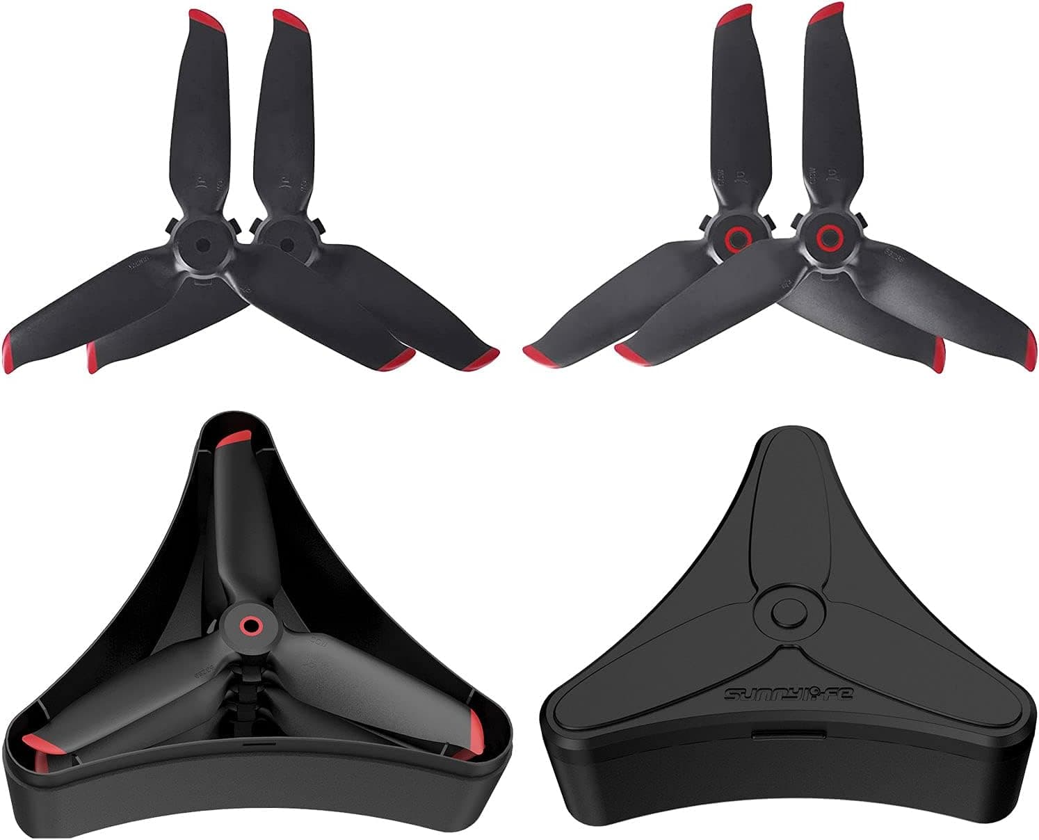 4pcs Propellers + Storage Case for DJI FPV Drone Accessories Low Noise Blades Props