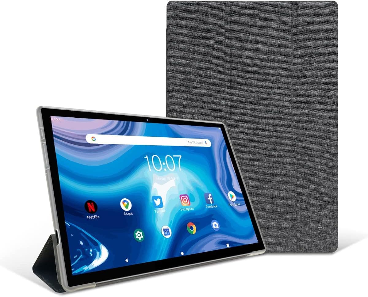 Tablet Cover Case Compatible with Pritom L10 Tablet, DT Notepad 102 and More - Fixed Viewing Angle, Stand Folio and All-Round Protection