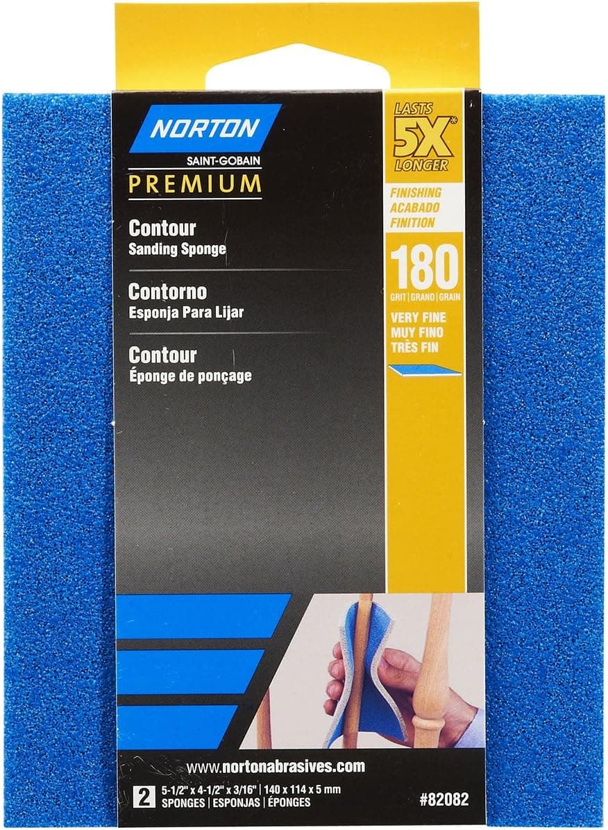 Norton 82082 5X 180 Grit Contour Sanding Pads