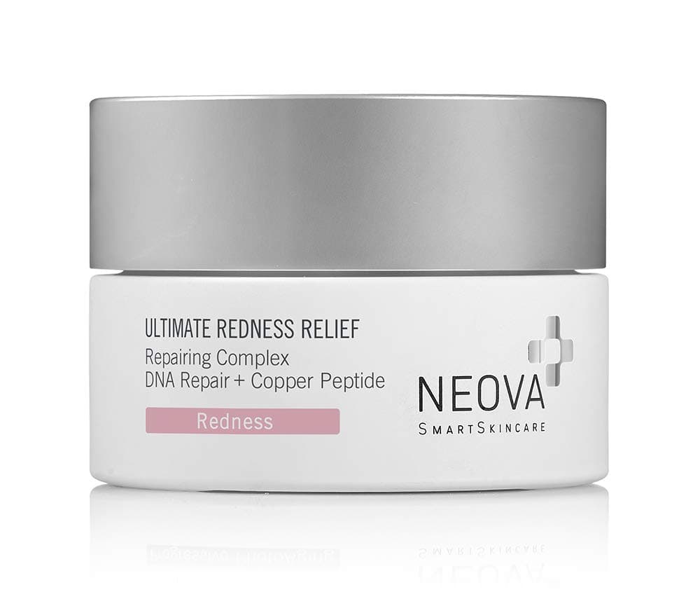 NEOVA SmartSkincare Ultimate Redness Relief calms and hydrates persistent or reactive redness conditions. Gentle enough for skin prone to Rosacea.