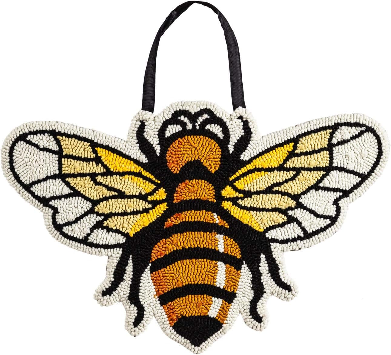 Evergreen Flag Bee Hooked Door Décor Durable and Well Made Home and Garden Décor For Lawn Patio Yard