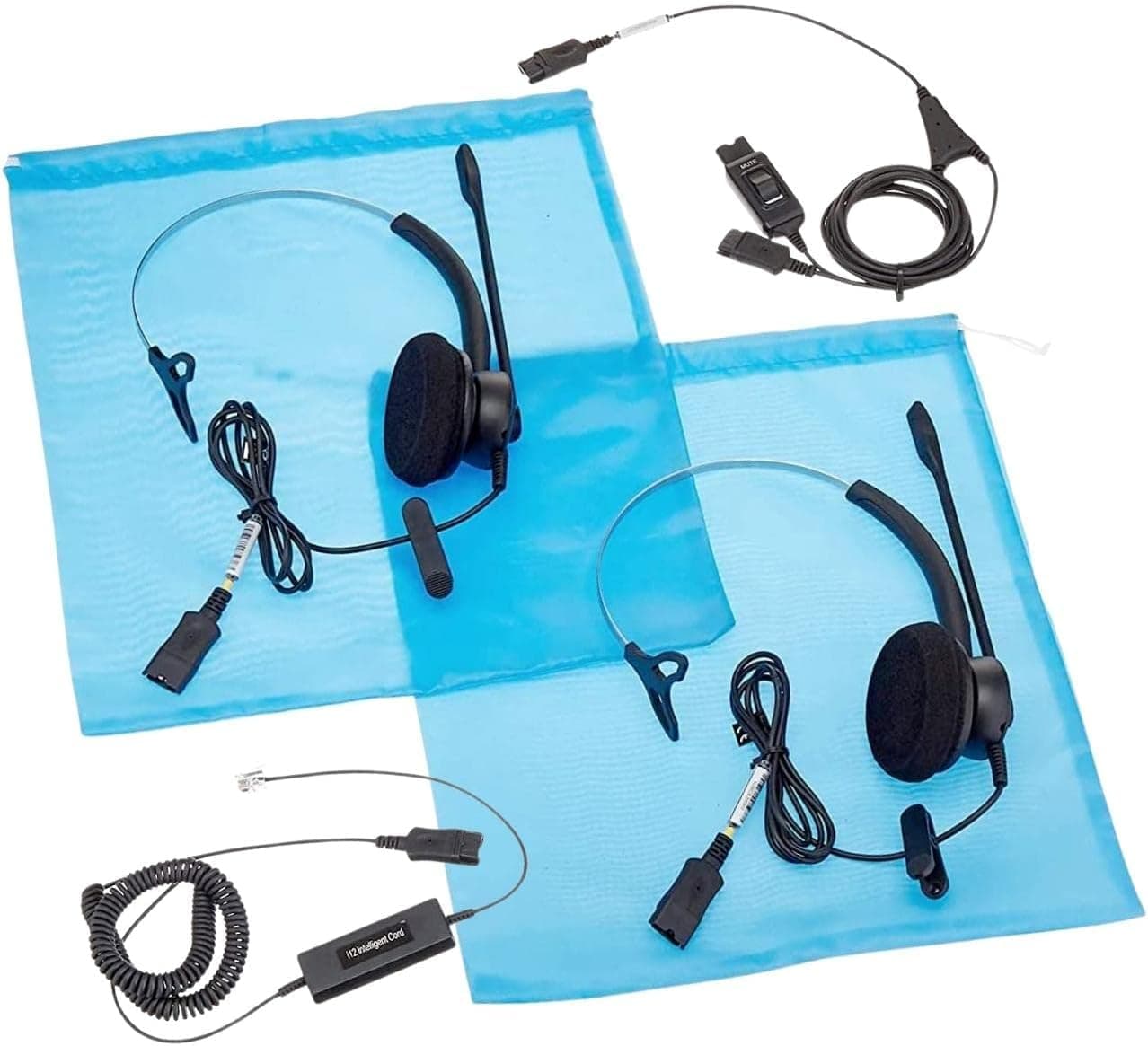 XS 820 Headset Bundle for Training, Coaching, Monitoring, Supervising, Onboarding - Compatible Deskphones Include Avaya, Yealink, Polycom, Cisco, Mitel, Nortel, Toshiba (Mono, Basic Bundle)