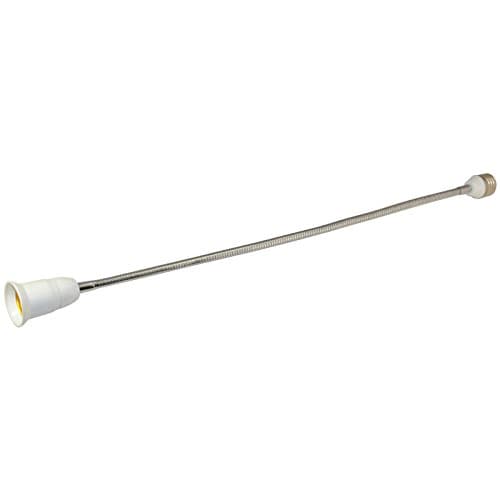 60CM E27 LED Light Bulb Lamp Holder Flexible Extension Adapter Converter Screw Socket