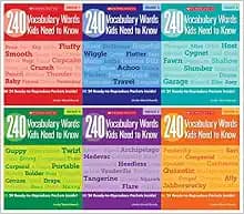 Scholastic 240 Vocabulary Words Kids Need to Know Books Complete Set (6 Books) - Grades 1-6