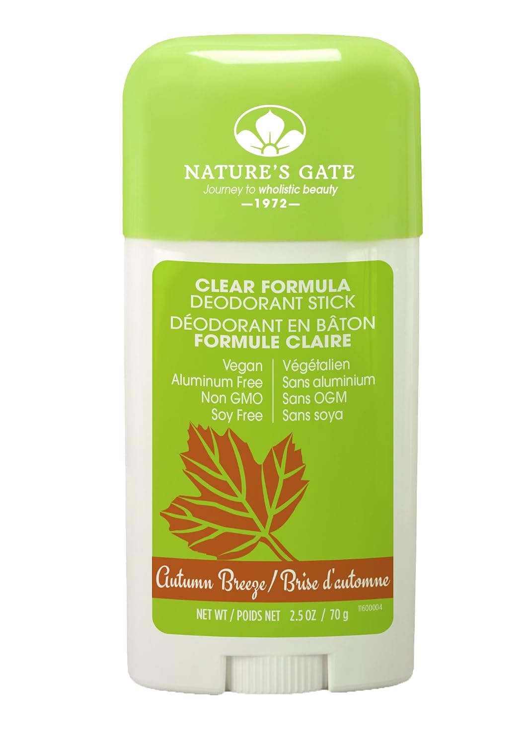 Nature's Gate Deodorant Stick, Autumn Breeze, 2.5 Ounce