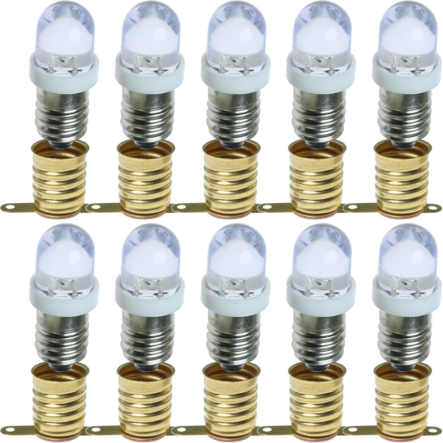 ToToT 10pcs E10 Screw Base Light Bulb 12V Cold White Lamps Bulbs+10pcs E10 Lamp Base HolderToToT 10pcs E10 Screw Base Light Bulb 12V Cold White Lamps Bulbs+10pcs E10 Lamp Base HolderToToT 10pcs E10 Screw Base Light Bulb 12V Cold White Lamps Bulbs+10pcs E10 Lamp Base Holder