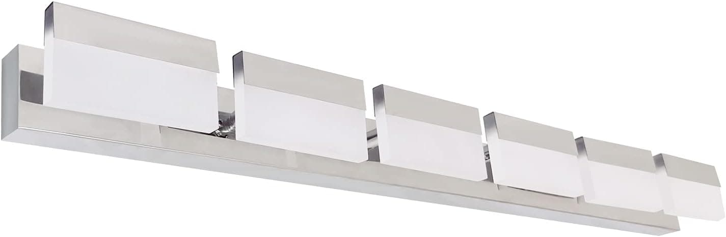 Floodoor Bathroom Vanity Light 18w Vanity Lights for Bathroom 6 Lights Acrylic Vanity Lighting Fixtures Wall Light Over Mirror 3 Color Temperatures