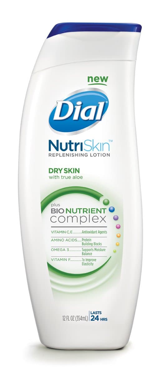 Dial Nutriskin Replenishing Lotion, Extra Dry, 12 Ounces (Pack of 2)
