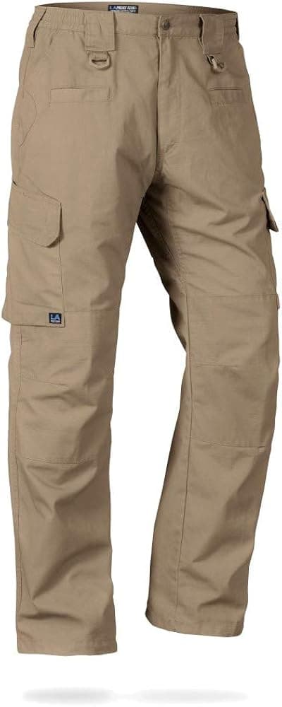 LA Police Gear Men's Basic Operator Pant, Elastic Waistband Uniform Cargo Pant with Blousing Strings, Durable EDC Tac Pants