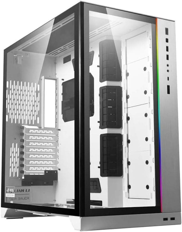 Lian Li O11DXL-W O11 Dynamic XL ROG Certified (White) ATX Full Tower Gaming Computer Case
