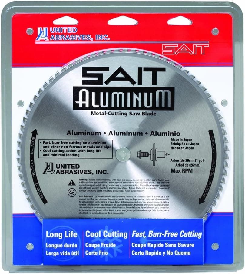 United Abrasives- SAIT 7-1/4x5/8 MTL SAWBLADE 60T ALU (QTY: 1), Multi, 77932