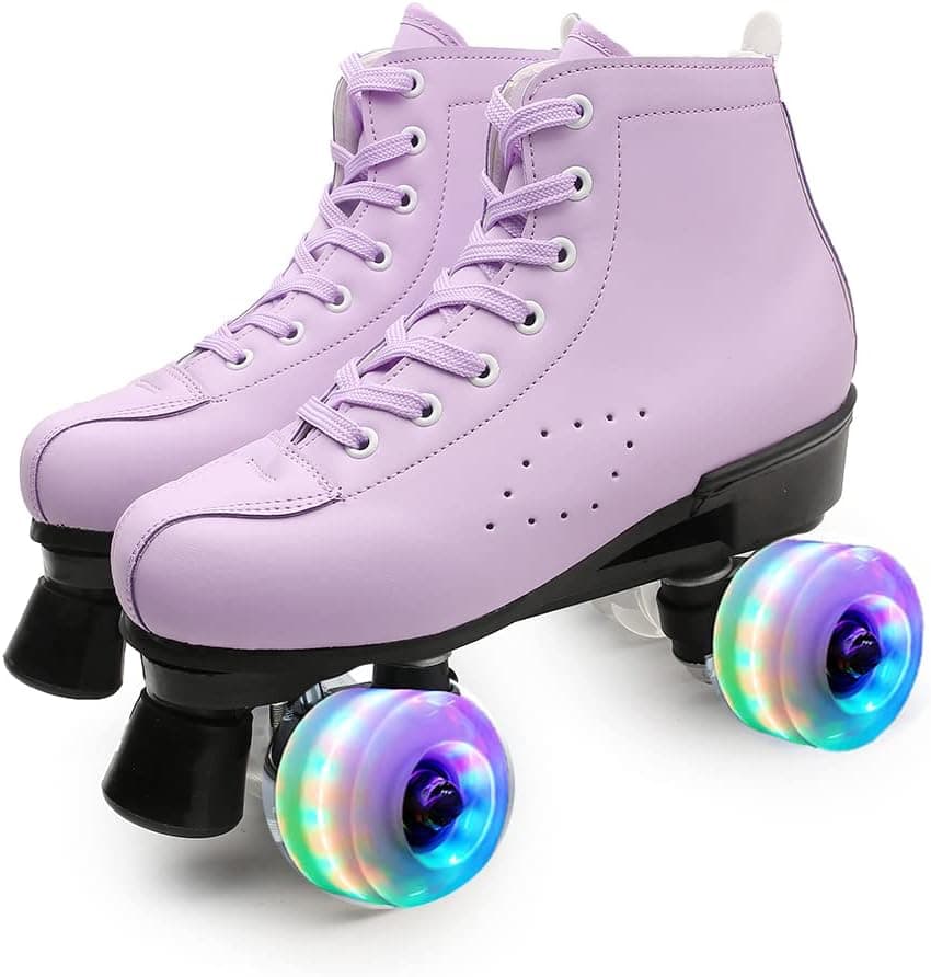 MSMAX Roller Skates for Women Indoor Outdoor Youth Quad Speed Skates