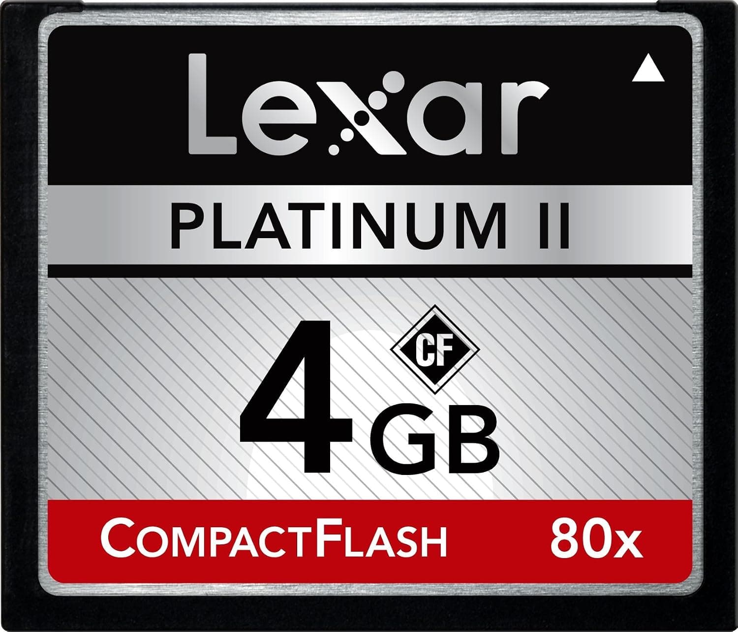 Lexar Platinum II 4 GB 80x CompactFlash Memory Card LCF4GBBSBNA080