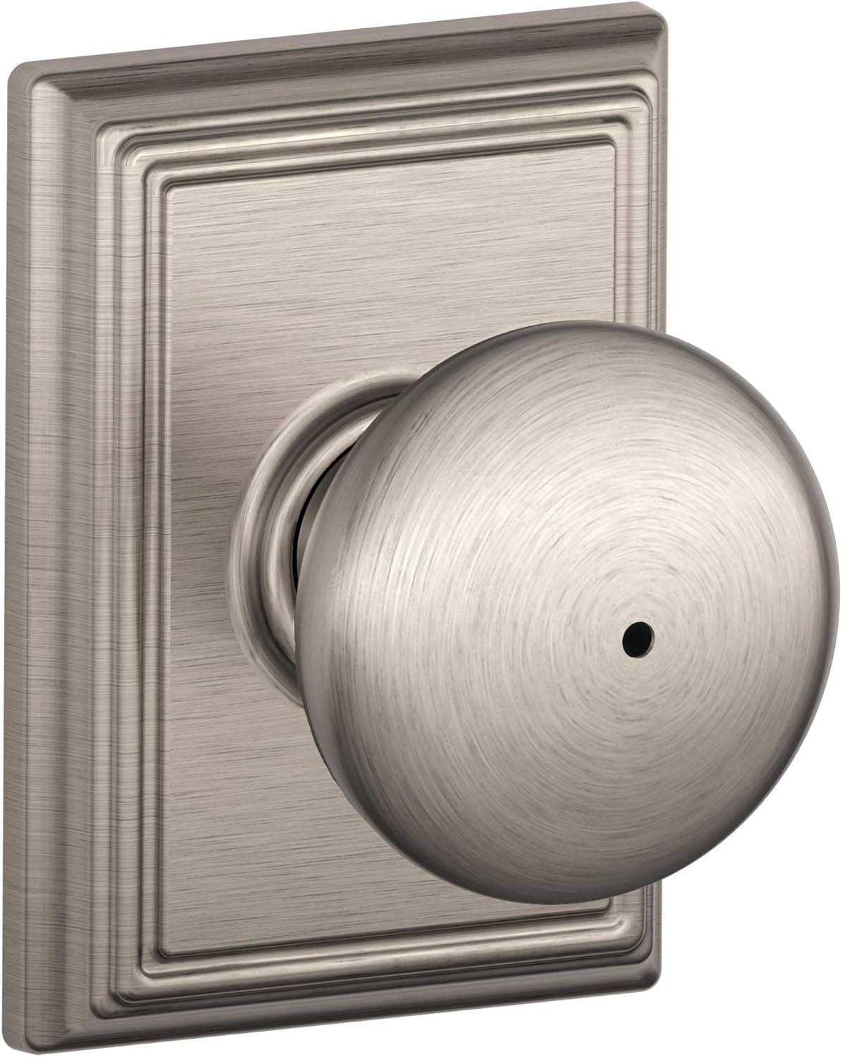 Schlage F40PLY619ADD Plymouth Privacy Knob, Satin Nickel