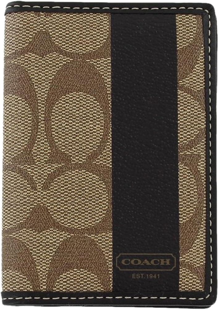 Coach F74564 Men's Unisex Slim Wallet Billfold Brown